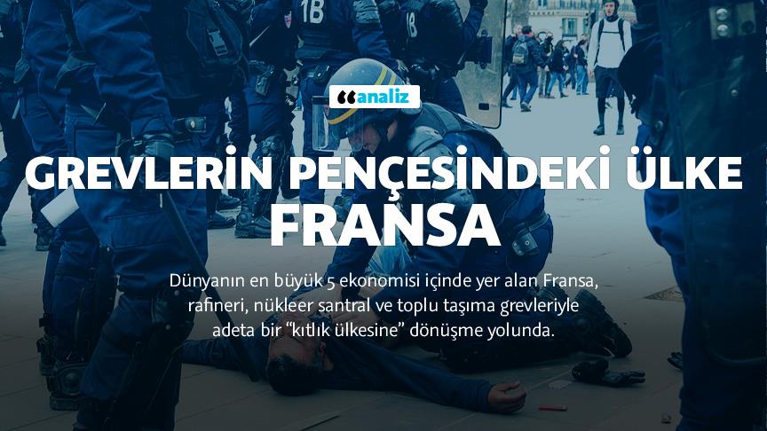 Grevlerin pençesindeki ülke: Fransa