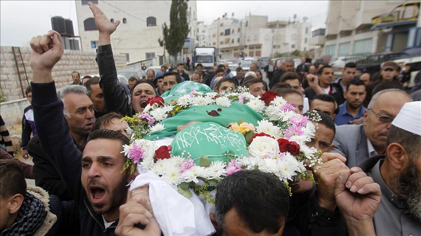 Hundreds attend funeral of Palestinian killed by Israel  