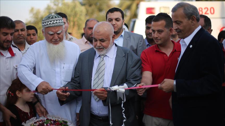 With Turkish help, first aid station opens in Gaza town