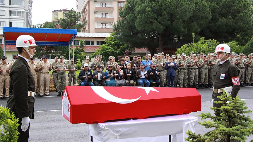 Şehit er Salih Bulut için tören