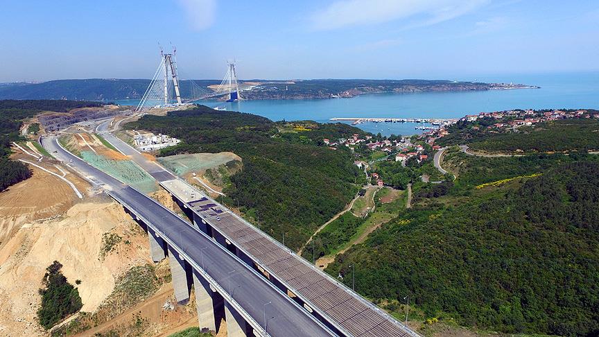 Üçüncü köprü bağlantı yollarında çalışmalar hız kazandı