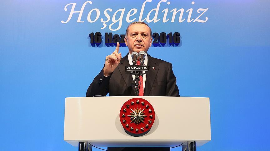 No tolerance for terror-linked state workers: Erdogan