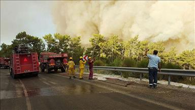Kumluca'daki orman yangını tekrar başladı
