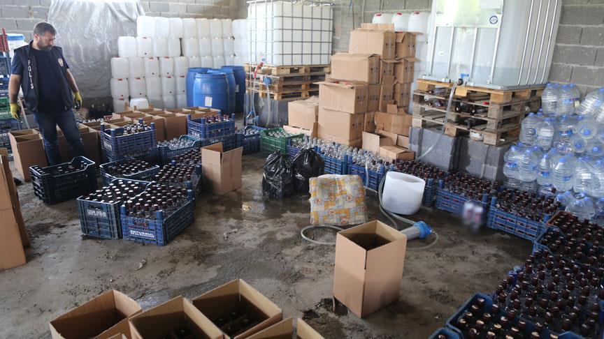 Bodrum'da sahte içki operasyonu: 2 gözaltı