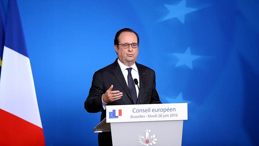 Fransa Cumhurbaşkanı Hollande: İngiltere’nin AB’den ayrılma kararı iptal edilemez