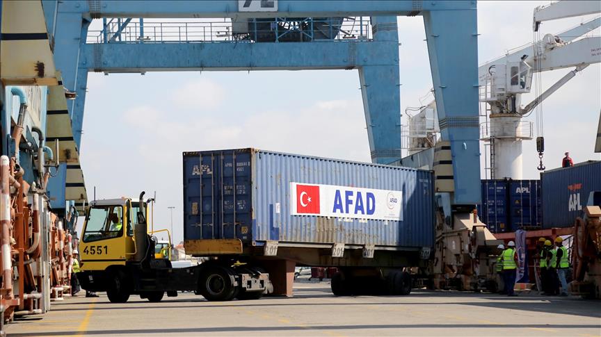 Gaza ready to receive 11,000 tons of Turkish aid