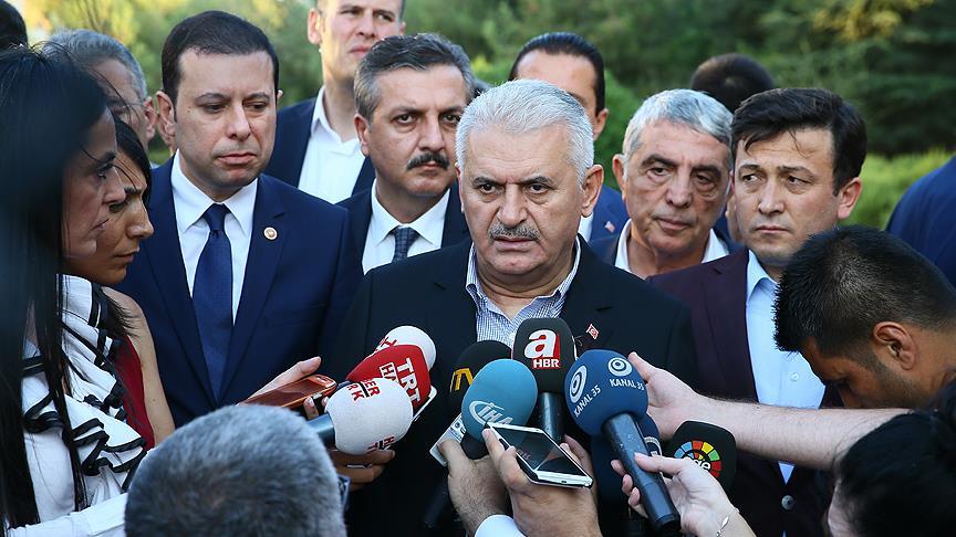Başbakan Yıldırım: Kaza olumsuz hava şartları kaynaklı