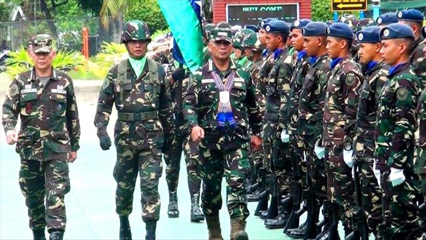 Philippines' new military chief visits base in south