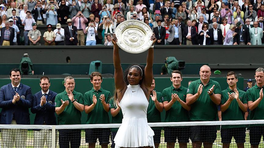 Wimbledon'da şampiyon Serena Williams 