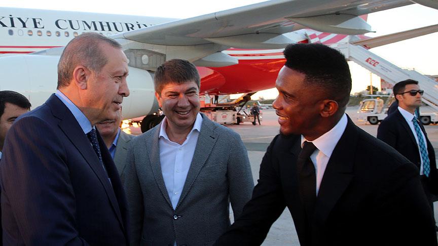 Cumhurbaşkanı Erdoğan Samuel Eto'o Vakfı'nın maçına davet edildi