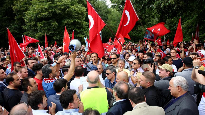 Thousands across Europe protest attempted coup