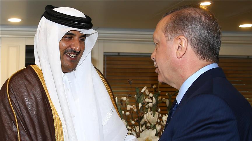 أمير قطر يهنئ أردوغان بالتفاف الشعب التركي حول قيادته