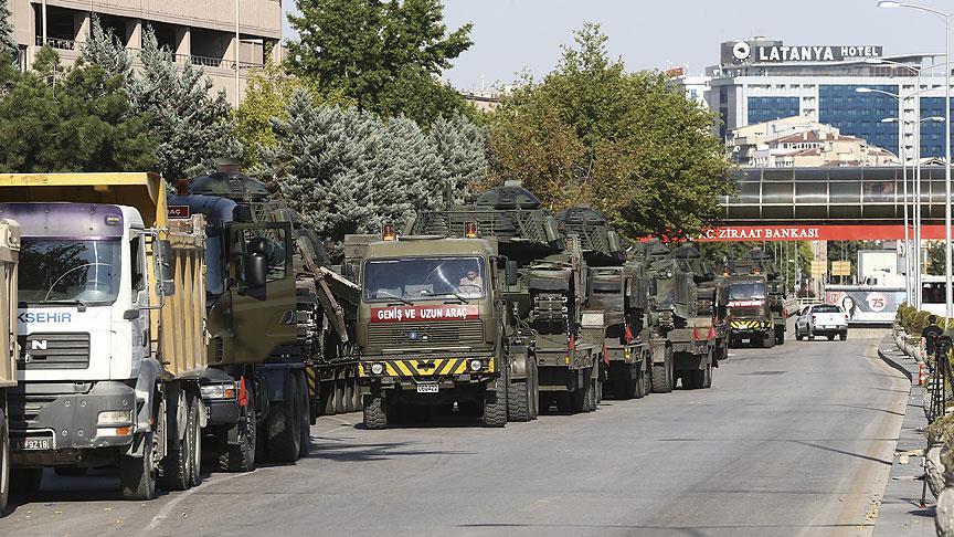 Tanklar Genelkurmay'dan çıkartıldı
