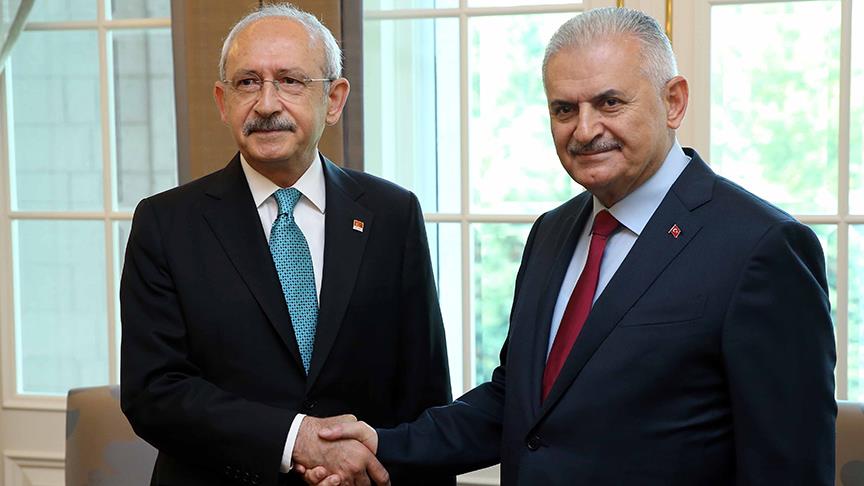Başbakan Yıldırım ile CHP Genel Başkanı Kılıçdaroğlu ortak açıklama yaptı