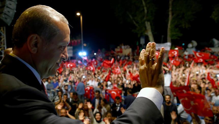 Erdogan : Position historique du peuple, de la police, et de l’armée contre la tentative de putsch