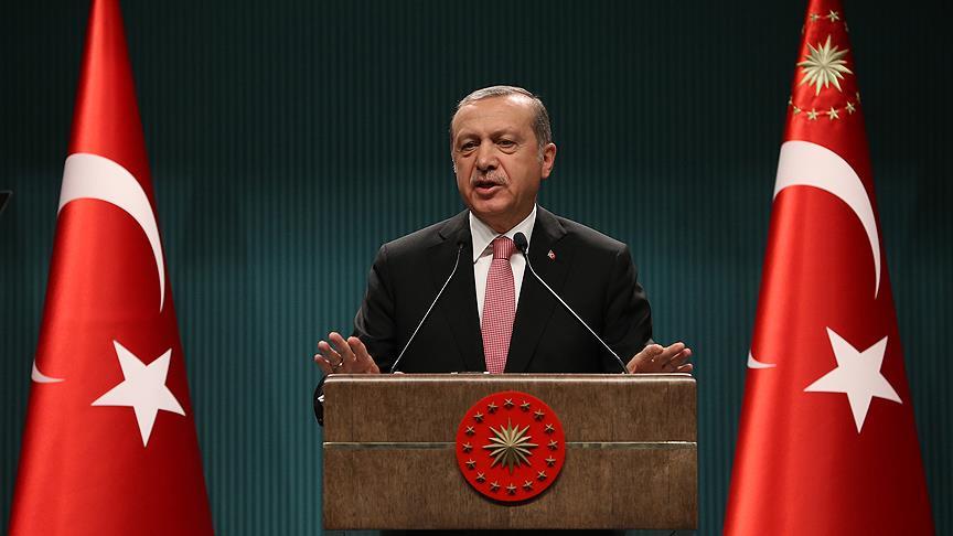 Cumhurbaşkanı Erdoğan: 3 ay süreyle olağanüstü hal ilan edilmesi kararlaştırıldı