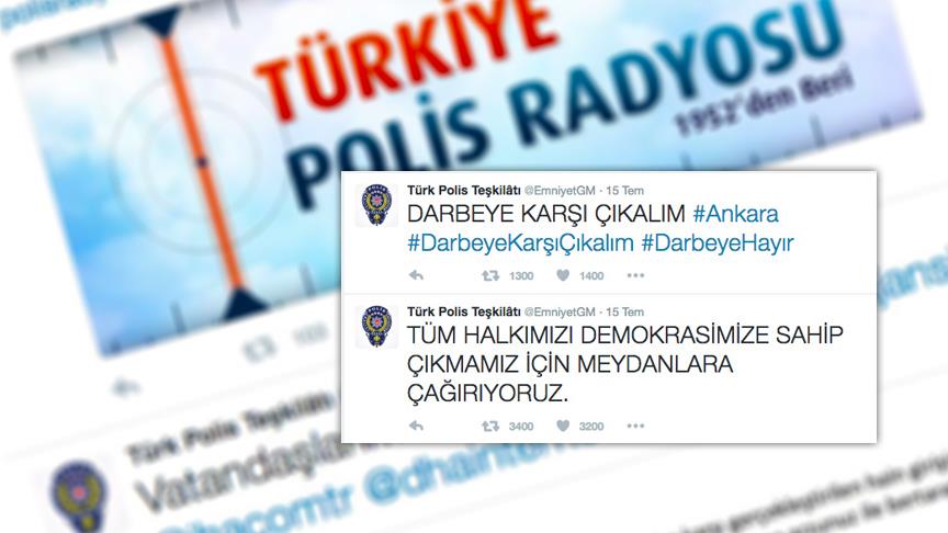 Emniyet darbecilerle sosyal medyada da mücadele etti