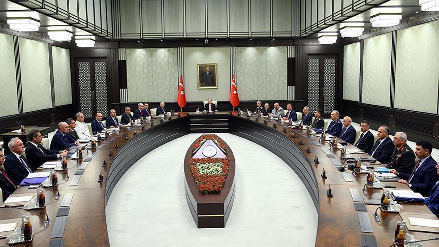 Turkish National Security Council meeting ends