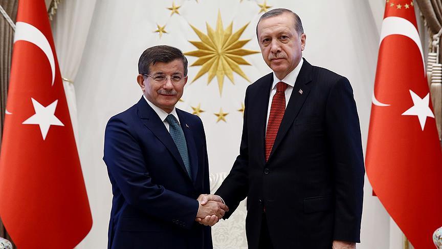 Cumhurbaşkanı Erdoğan, Davutoğlu'nu kabul etti