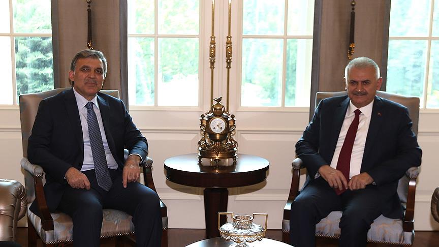 Başbakan Yıldırım, 11. Cumhurbaşkanı Gül ile görüştü