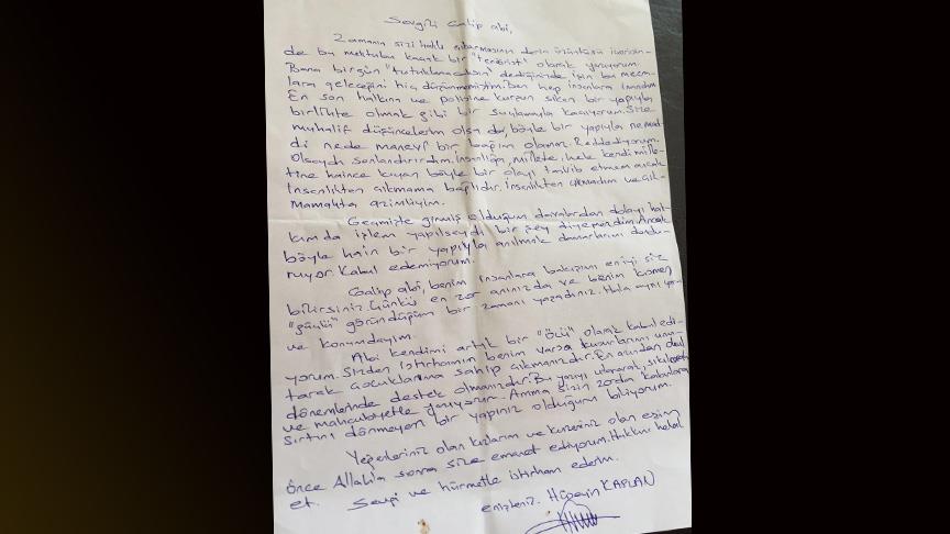 FETÖ savcısından 'pişmanlık' mektubu