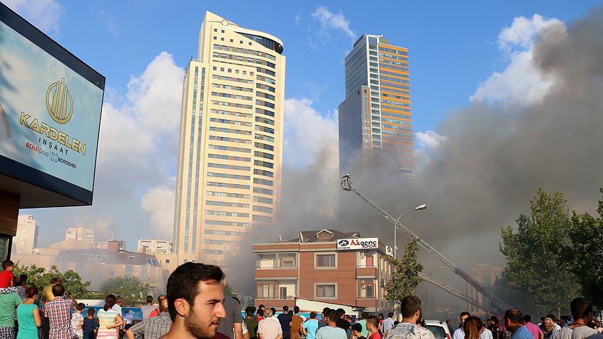 Ataşehir'de yangın