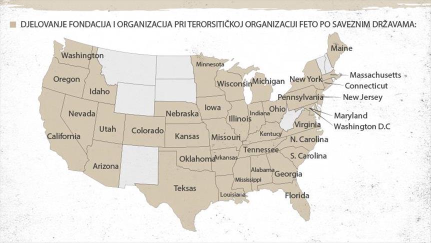 Teroristička organizcija FETO u SAD-u kontrolira stotine udruženja, organizacija, fondacija..