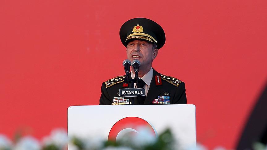 Genelkurmay Başkanı Akar: Milletimize ihanet edenler en ağır şekilde cezalandırılacak