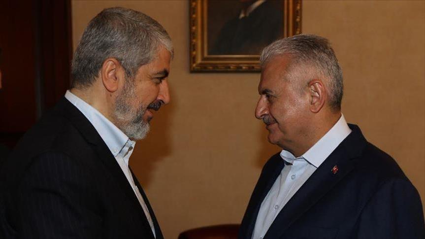 Khaled Mechaal félicite le PM turc Yildirim pour la mise en échec du coup d'Etat 