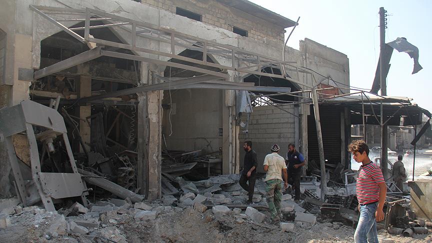 Rejim güçleri ve Rus jetleri İdlib'i bombaladı: 5 ölü, 11 yaralı