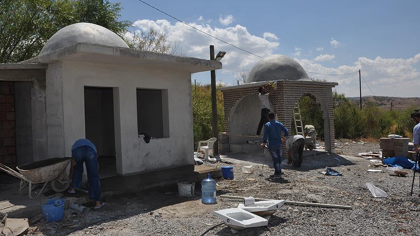 Şehit oğlunun anısını mescit ve çeşmede yaşatacak
