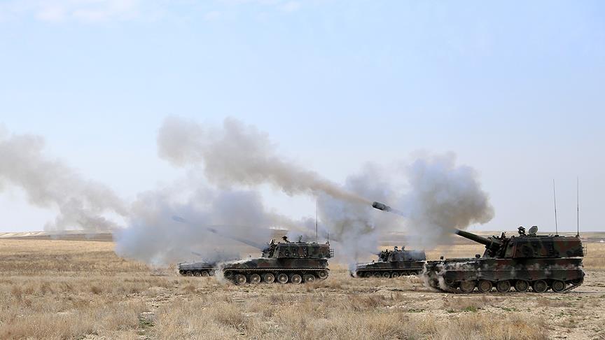 نیروهای مسلح ترکیه مواضع داعش در جرابلس سوریه را هدف قرار دادند