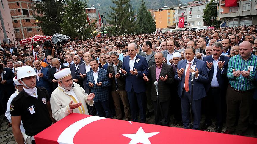 Şehit polis memuru Harun Maytalman toprağa verildi