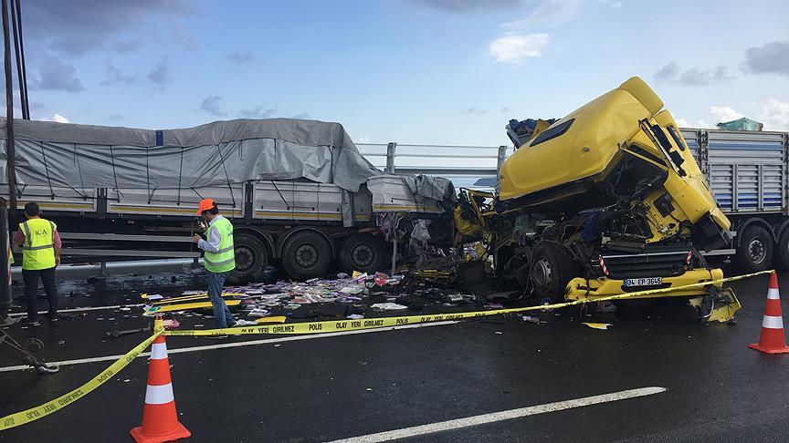 Yavuz Sultan Selim Köprüsü'nde trafik kazası