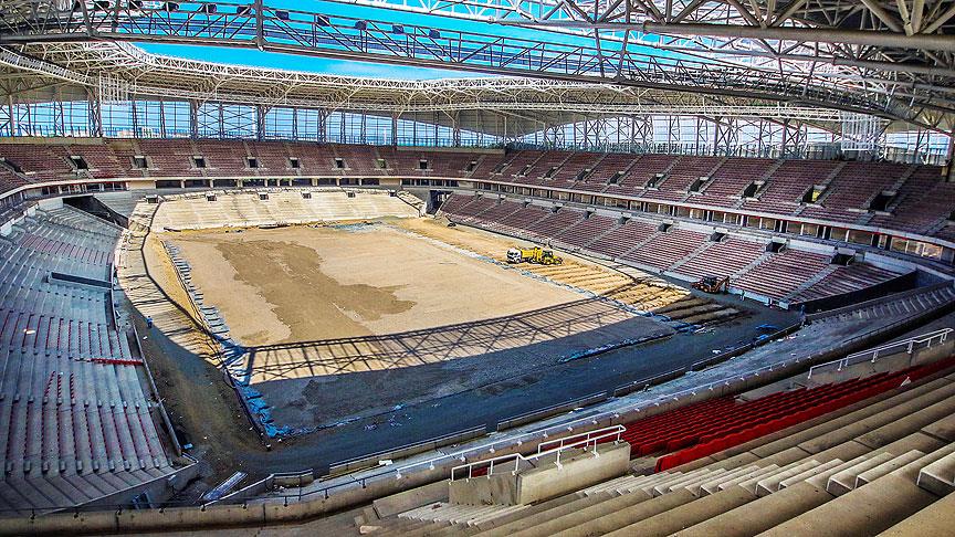 Samsunspor'un yeni stadyumunda sona doğru
