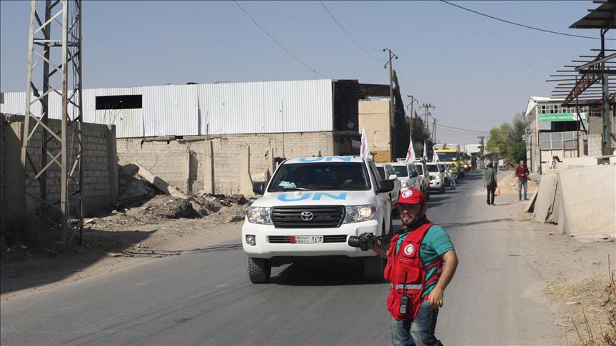 UN sends 20 aid trucks to Syria from Turkey