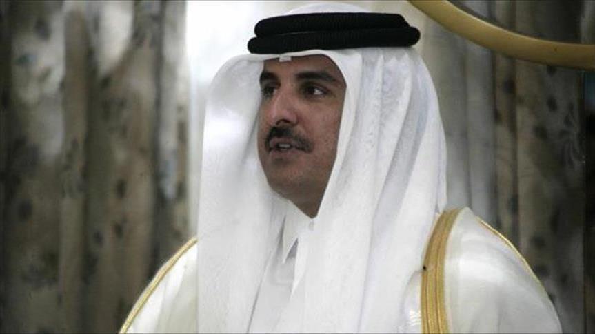 أمير قطر يبحث مع رئيسة وزراء بريطانيا الأزمة السورية