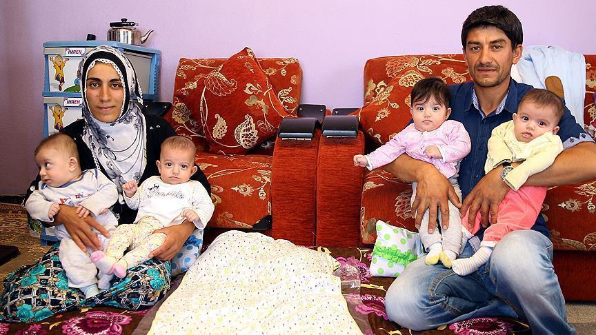 Piştî 4 salan 4 zarokên wan çêbûn