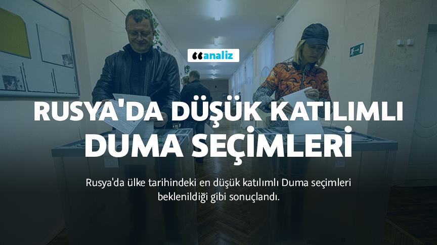 Rusya'da düşük katılımlı Duma seçimleri