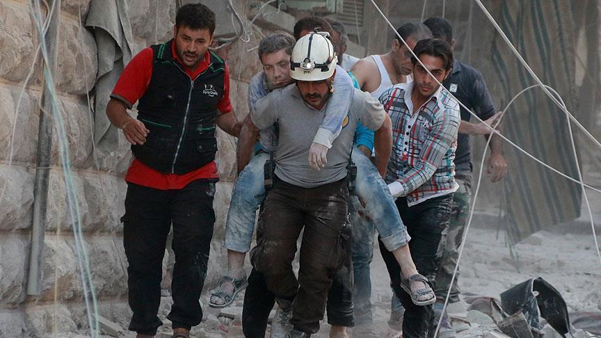 Syrian regime aircraft bomb Aleppo, kill at least four