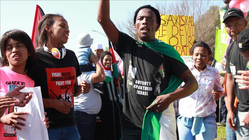 South Africa protest faults Israel's Palestinian abuses