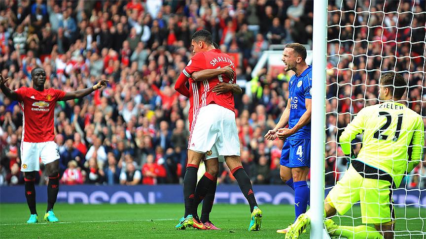 Manchester United, Leicester City'yi 4 golle geçti 