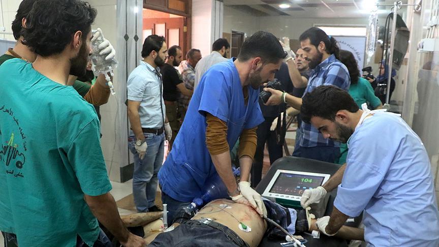 Bombardımanların hedefindeki Halep'te hastaneler yaralılarla dolu
