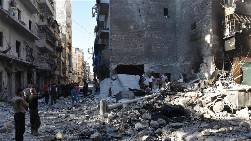 Russian warplanes pound Aleppo neighborhood, 22 killed