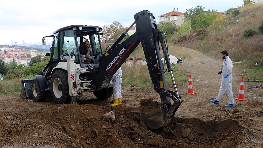 Üsküdar'da tabancaların bulunduğu alanda kazı çalışması başlatıldı