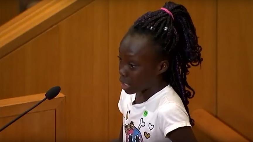 9-летняя американка преподала законодателям урок борьбы с расизмом