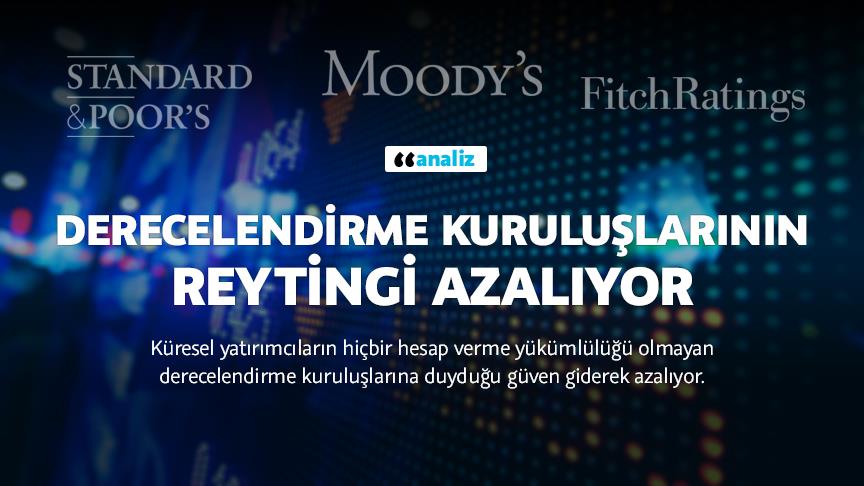 Derecelendirme kuruluşlarının reytingi azalıyor