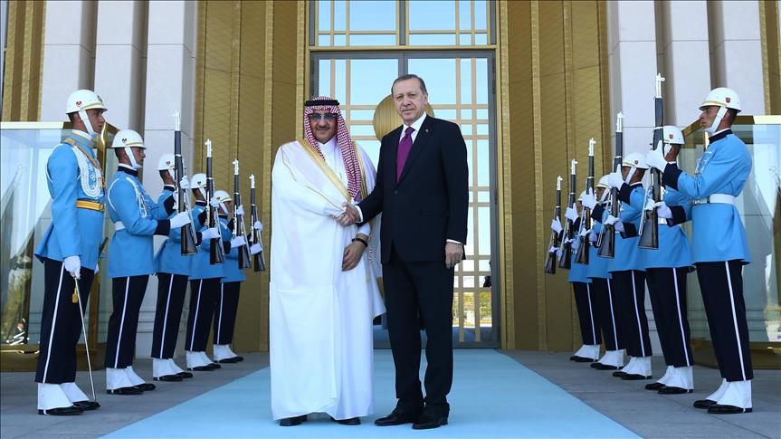 Cumhurbaşkanı Erdoğan, Suudi Arabistan Veliaht Prensi Nayif'i kabul etti