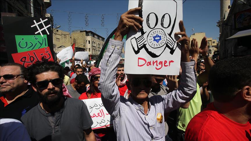 Jordanians protest gas deal with Israel
