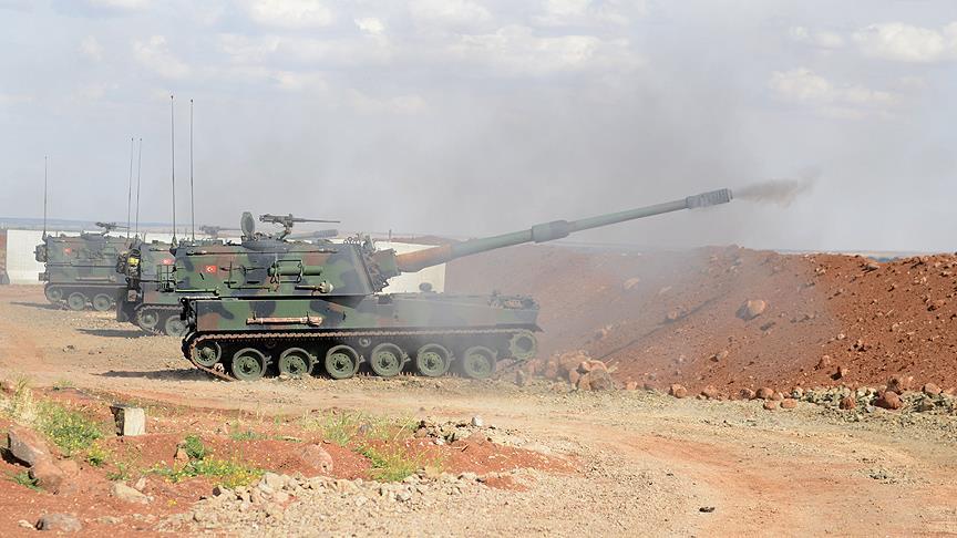Turkish forces destroy 98 Daesh targets in N. Syria
